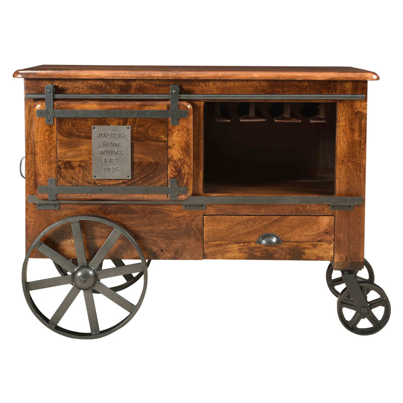 Laurel Foundry Modern Farmhouse Ramer Solid Wood Bar Cart & Reviews